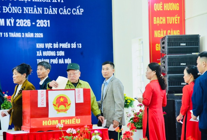 Kết thúc bầu cử, cả nước có 99,38% cử tri đi bỏ phiếu - 1