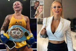 Kiều nữ boxing bikini trở thành người mẫu "ảnh nóng", được chồng giúp sức