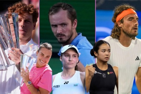 Sinner tiến sát Alcaraz, Swiatek mất số 2 thế giới vào tay mỹ nhân (Bảng xếp hạng tennis 16/3)