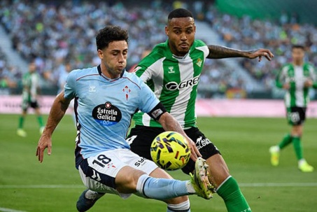 Video bóng đá Real Betis - Celta Vigo: Antony & đồng đội mừng hụt phút 90+5 (La Liga)