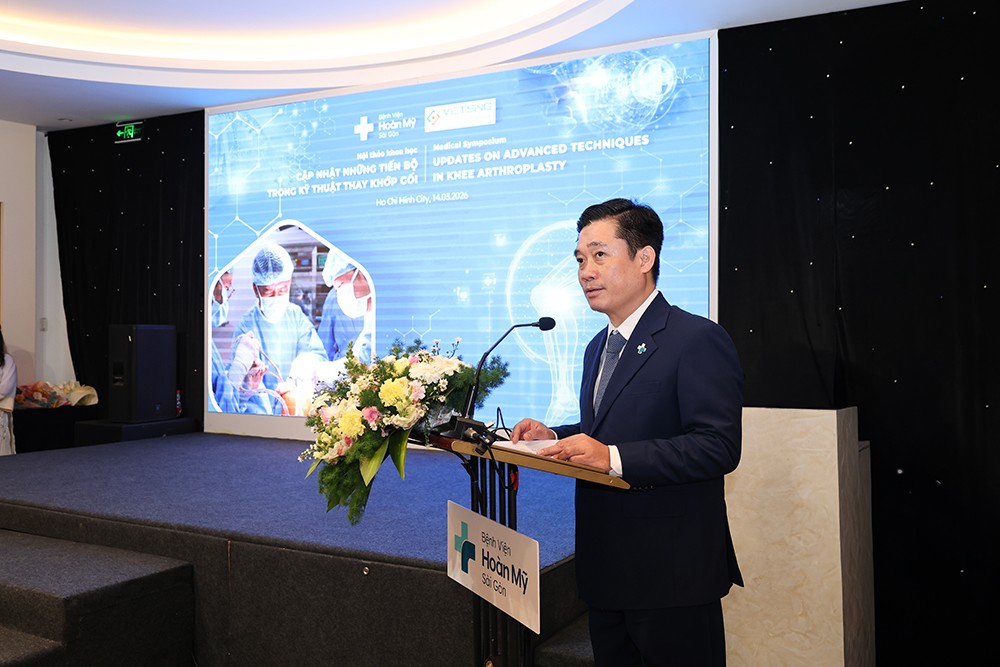 ThS.BS. Nguyễn Ngọc Bảo Long - GĐ BV HMSG phát biểu khai mạc hội thảo