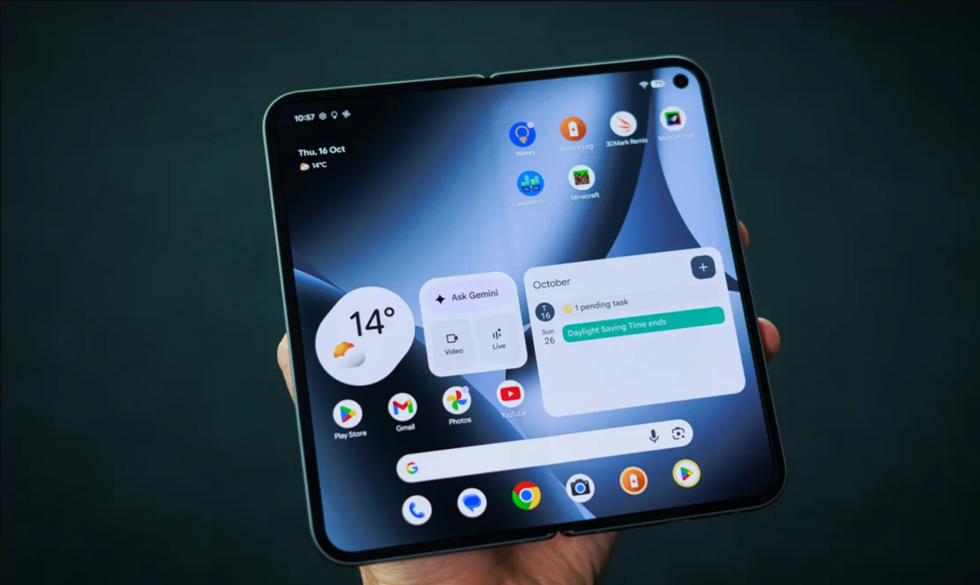 Google Pixel 10 Pro Fold có pin dung lượng lớn hơn Galaxy Z Wide Fold.