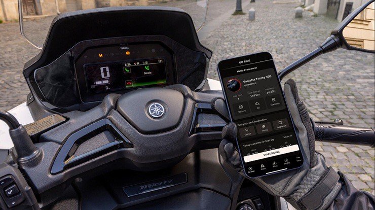 Yamaha Tricity 300 2026 ra mắt, trang bị túi khí an toàn như ô tô - 2