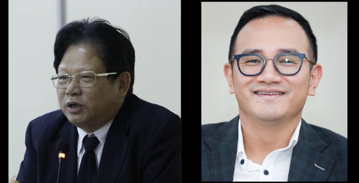 Ông Đào Hữu Huyền (bên trái) và ông Đào Hữu Duy Anh (bên phải). Nguồn: bocongan.gov.vn