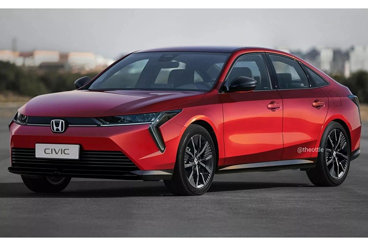Honda Civic thế hệ mới lộ ảnh phác thảo