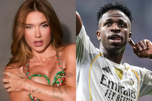 Vinicius và bạn gái xinh đẹp