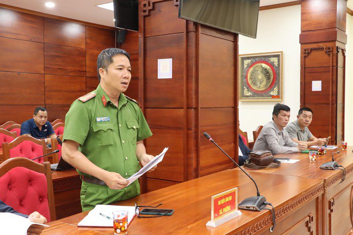 Đại diện Công an phường Bình Kiến thông tin về vụ việc