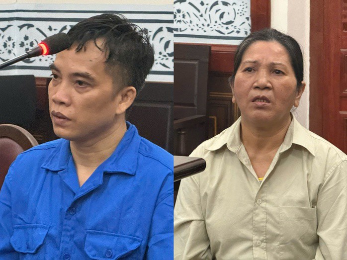 Nguyễn Văn Long và Quách Thị Quỳnh Loan tại toà