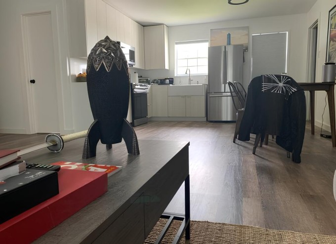 Bức ảnh chụp không gian bên trong căn hộ của Musk. Ảnh: X/Maye Musk