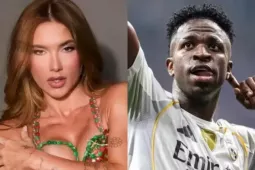 Bạn gái Vinicius khoe ảnh bán khỏa thân táo bạo