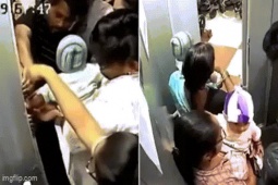 Hai phút nghẹt thở giải cứu em bé bị kẹt cánh tay vào cửa thang máy