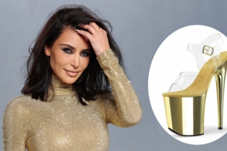 Kim Kardashian mang giày 'cà kheo' 20 cm lên thảm đỏ