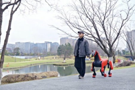 "Siêu phẩm" năm Bính Ngọ: Robot "ngựa sắt" của Trung Quốc thồ tới nửa tạ hàng