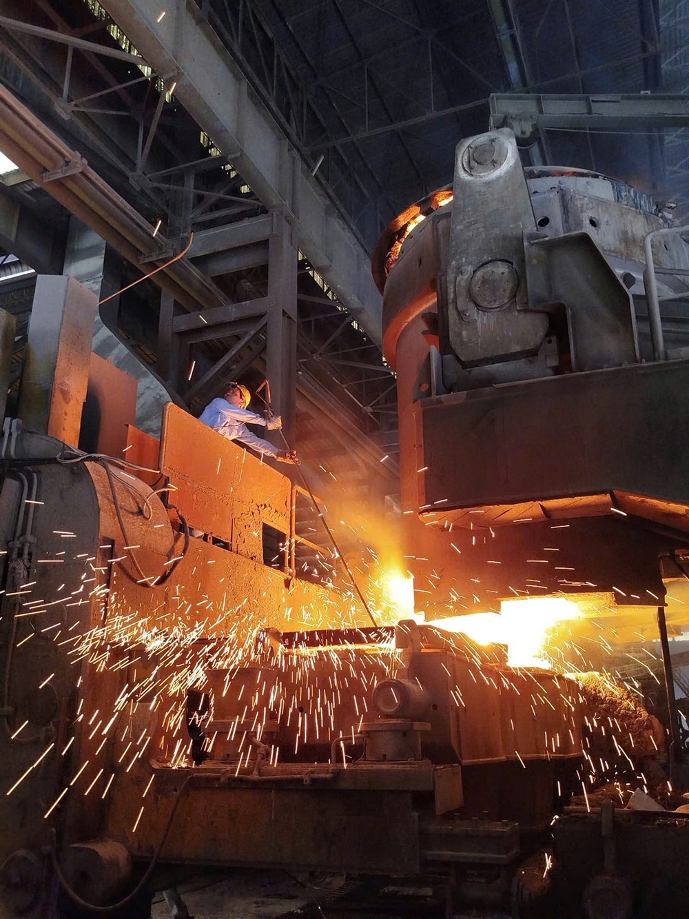 Đúc liên tục tại Thép Miền Nam (Ảnh: Thép Miền Nam)