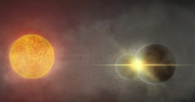 Điều xảy ra với Trái Đất 4,5 tỉ năm trước vừa lặp lại giữa trời?