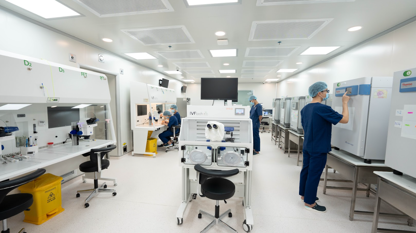 Phòng Lab hiện đại là một trong những yếu tố quan trọng cho một ca IVF thành công