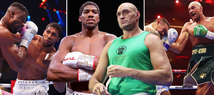 Trận kinh điển boxing giữa Joshua (quần trắng) và Fury (áo xanh) đã chính thức được lên lịch