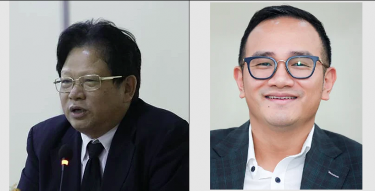 Ông Đào Hữu Huyền (trái) và ông Đào Hữu Duy Anh (phải). Nguồn: bocongan.gov.vn