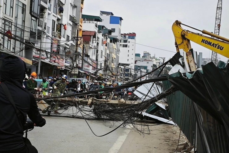 Hiện trường vụ việc. Ảnh: Tung Tran