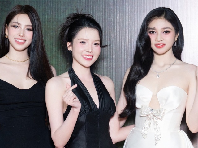 Dàn hoa hậu chúc mừng Minh Kiên có vai điện ảnh đầu tay