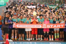 Chạy trên đất Tổ, nhận quà may mắn: Điểm nhấn mới tại giải chạy Đền Hùng Marathon 2026