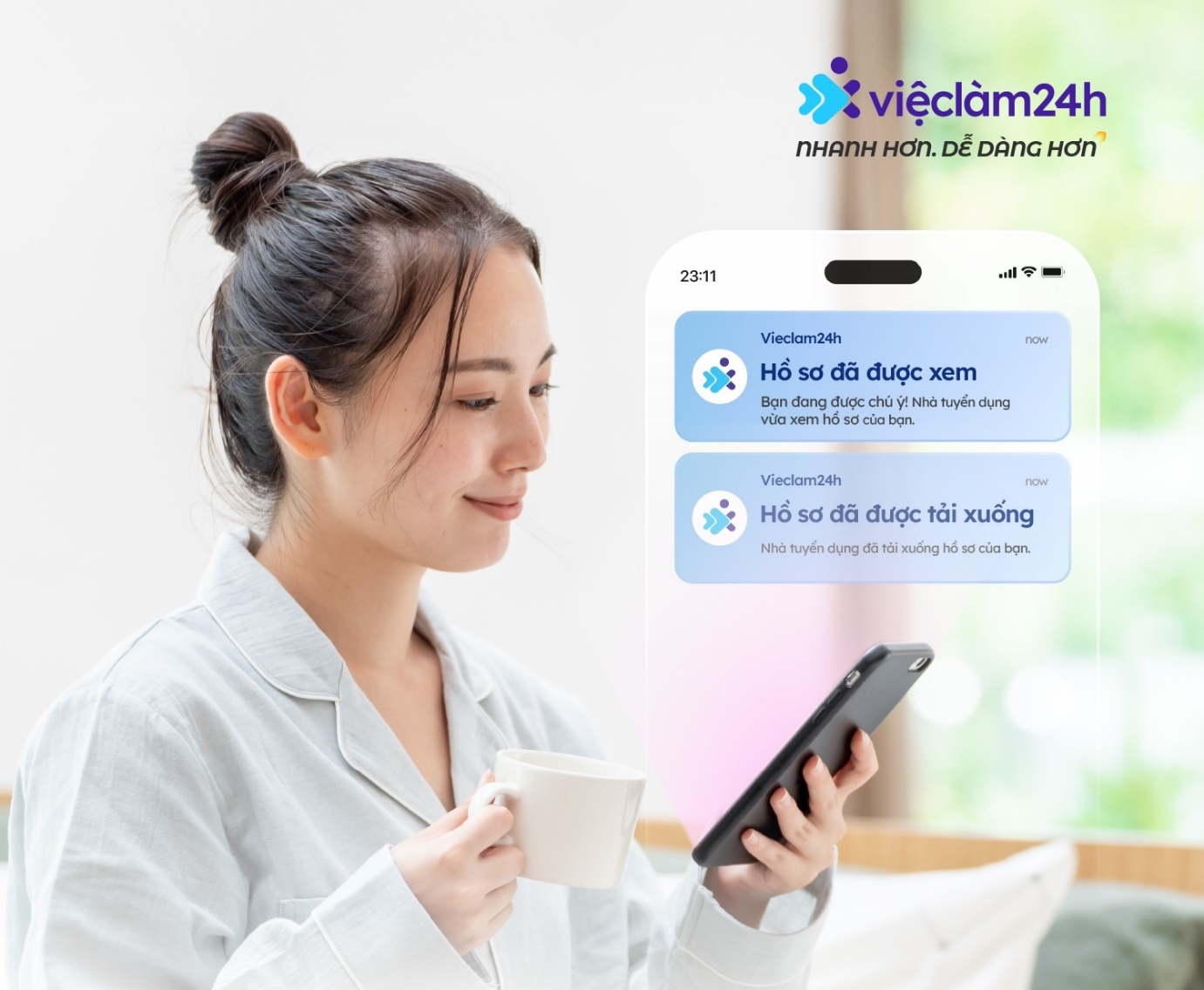 Các thông tin về tiến độ hồ sơ ứng viên được cập nhật liên tục tại Vieclam24h
