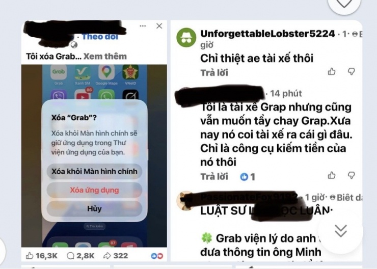 Vụ tài xế bị Grab khóa ứng dụng: Người dùng và tài xế kêu gọi tẩy chay - 1