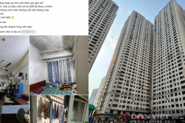 Thực tế căn hộ không sổ, "mốc meo" tại chung cư HH Linh Đàm nhưng được rao bán 3 tỷ đồng