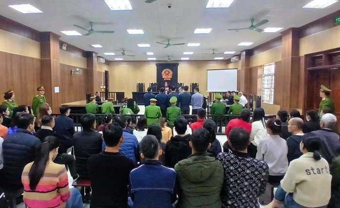 Quang cảnh phiên xét xử Nguyễn Văn Mai (tức Mạnh "gỗ") được mở hôm 5-2. Ảnh: Thành Nam