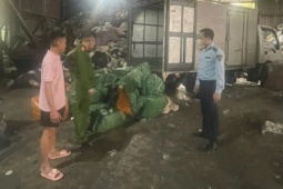 Hưng Yên: Phát hiện, thu giữ hơn 1,3 tấn nầm lợn bốc mùi hôi thối