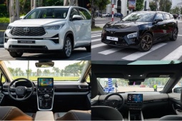 VinFast VF7 chạy thuần điện có lợi thế gì so với Toyota Innova Cross Hybrid?