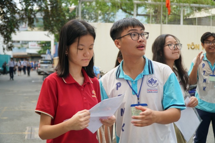 Thí sinh dự thi vào Trường Phổ thông Năng khiếu năm học 2025-2026. Ảnh: Anh Nhàn