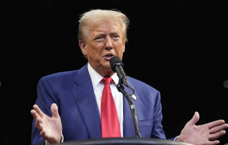 Tổng thống Trump. Ảnh: AP