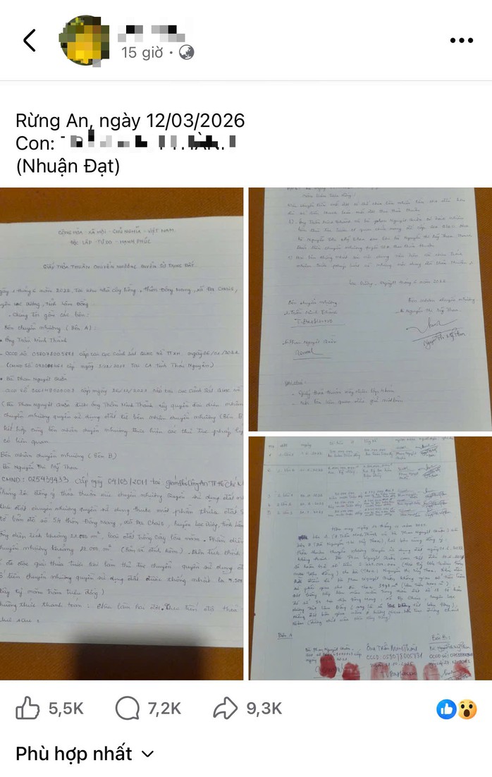 Bài viết trên mạng xã hội thu hút hàng ngàn lượt chia sẻ