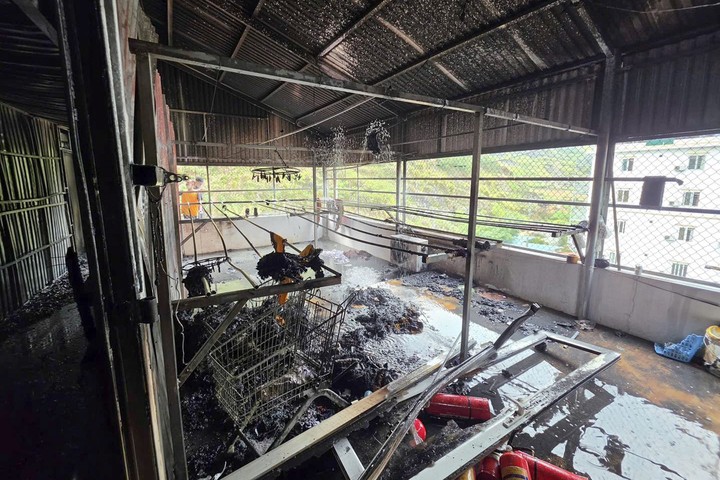 Khu vực xảy ra vụ cháy. (Ảnh: CACC)