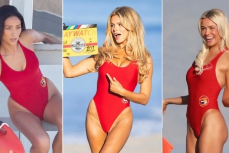 Dàn mỹ nhân khoe dáng bốc lửa khi quay 'Baywatch' bản mới
