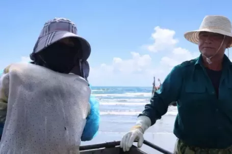 Nhộn nhịp mùa sứa ở bãi ngang xứ Nghệ