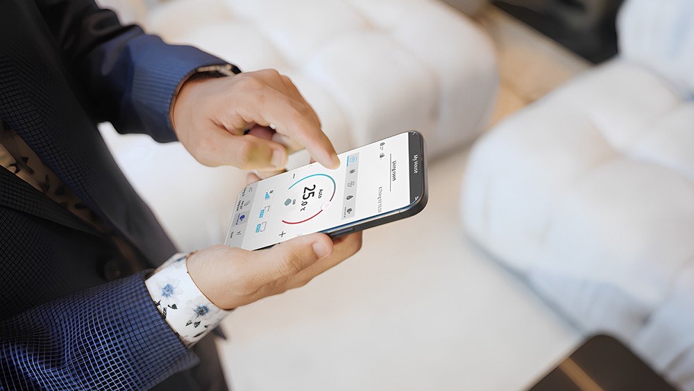 Giao diện ứng dụng Panasonic Comfort Cloud