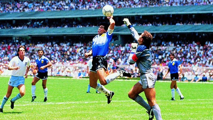 Bàn thắng lịch sử của huyền thoại Maradona vào lưới tuyển Anh ở World Cup 1986