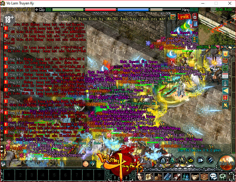 Chật kín người chơi tham gia săn Boss trong game