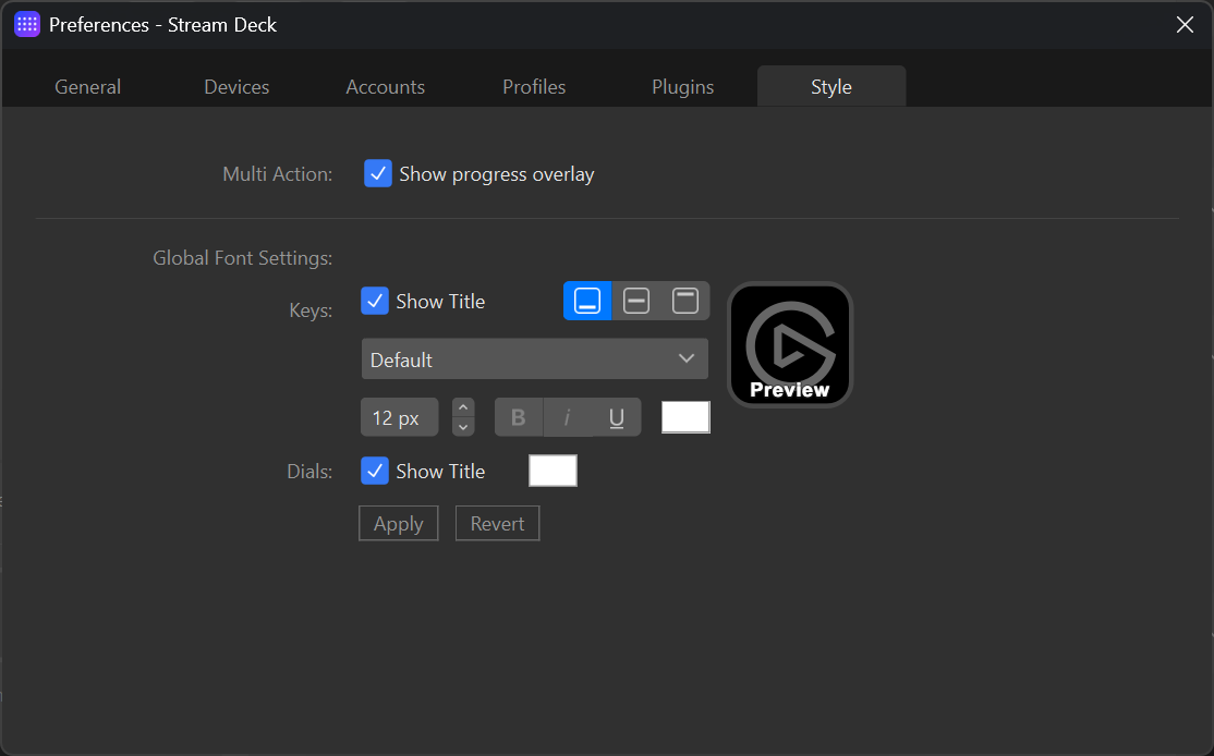 Giao diện phần mềm&nbsp;tùy chỉnh nâng cao cho Stream Deck tích hợp.