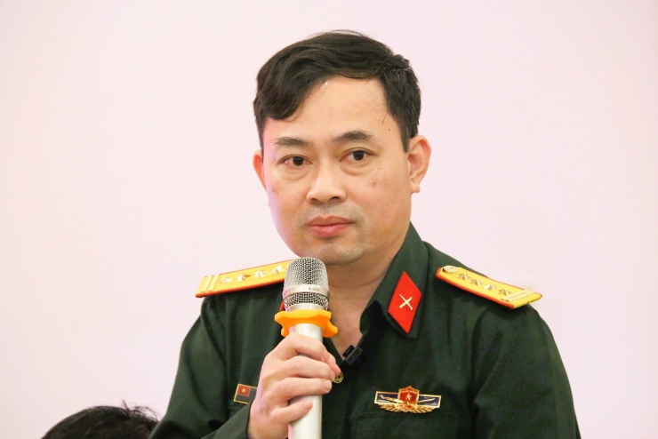 Đại tá Đỗ Thành Tâm, Thư ký Ban Tuyển sinh quân sự, thông tin về kỳ thi Đánh giá năng lực QDA năm 2026. Ảnh: Thanh Hùng