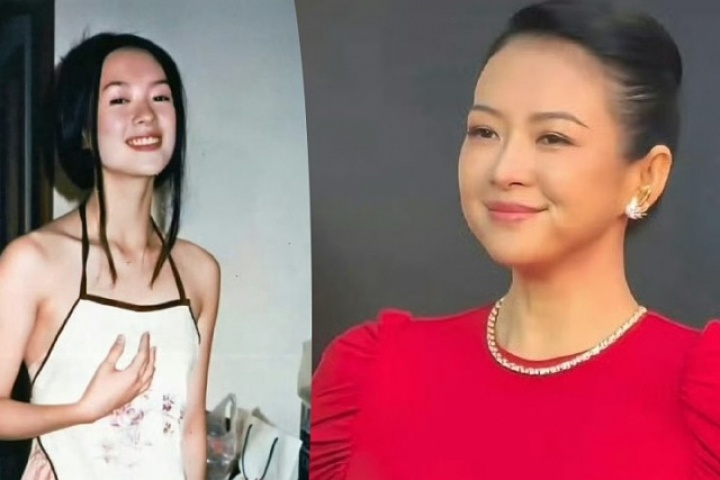 Gương mặt 'tròn không nếp nhăn' khiến Chương Tử Di hot top 2 Weibo