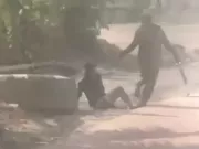 Nhóm người cầm mã tấu hỗn chiến trong mỏ đá