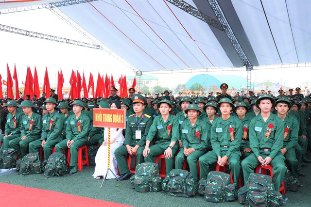 Năm 2026, Hà Tĩnh được giao tuyển chọn 1.690 công dân nhập ngũ. Ảnh: TL.