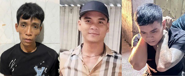 3 đối tượng vừa bị công an bắt giữ. Ảnh: Công an tỉnh Đồng Nai.