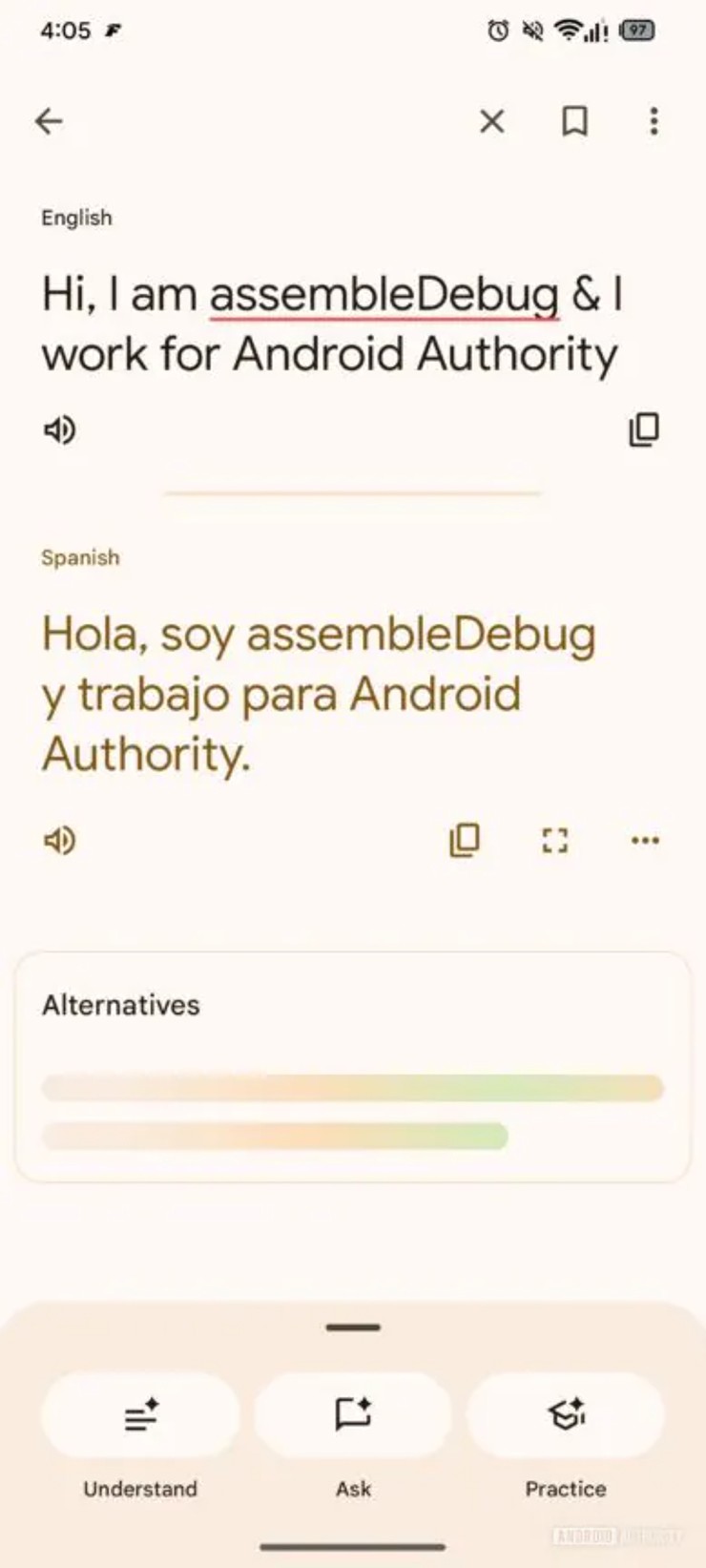 Giao diện tính năng mới được ghi nhận.
