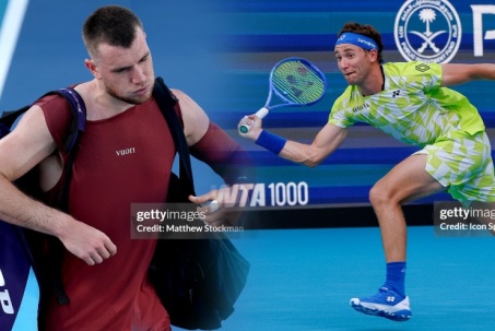 Rực lửa tennis Miami Open: Ruud thua sốc, Jack Draper sớm "gãy cánh"