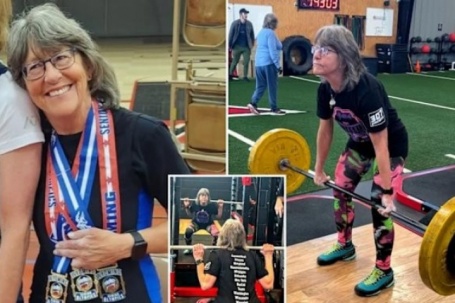 Cụ bà U70 vẫn chinh phục đỉnh cao cử tạ sau tai nạn gãy xương