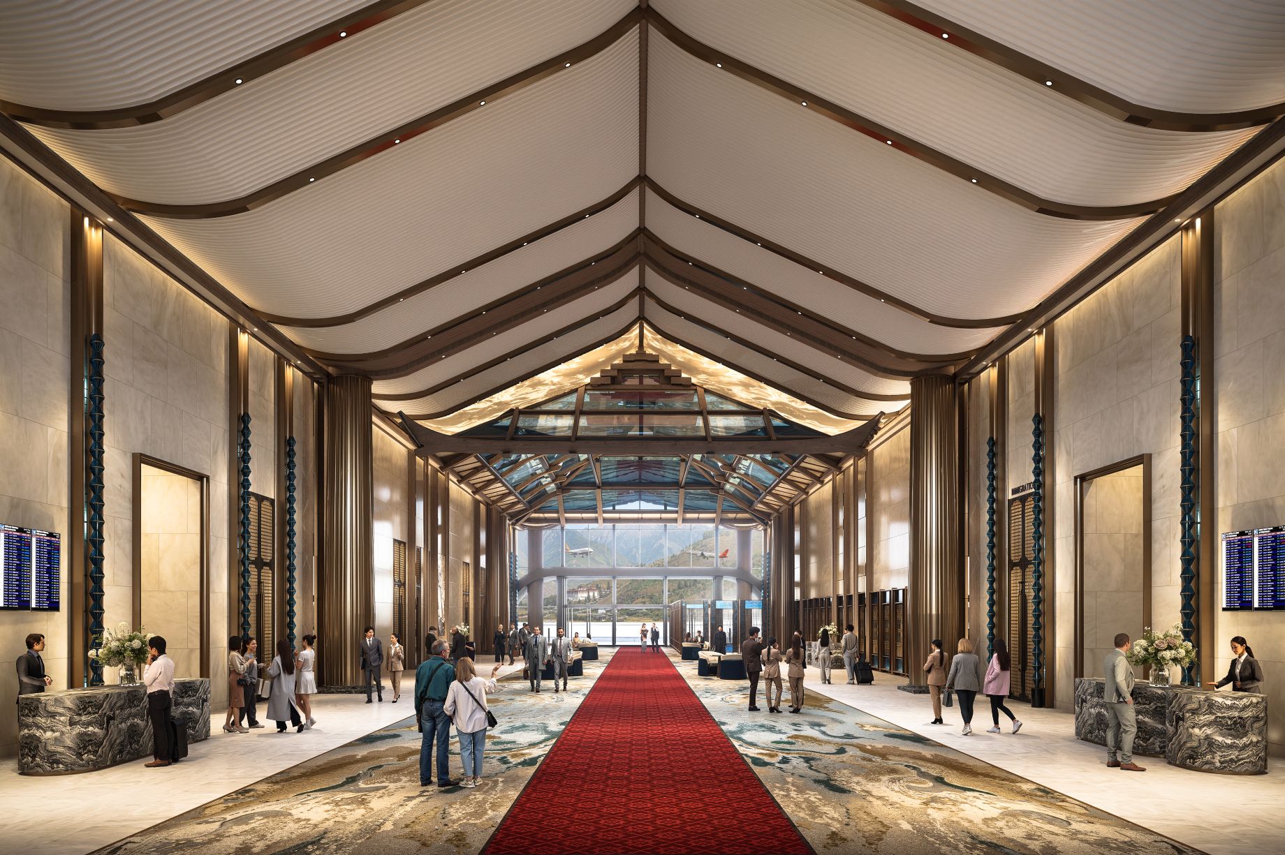 Nhà ga VIP sân bay Phú Quốc được xây dựng bảo đảm tiêu chuẩn khắt khe cho những chuyến thăm cấp cao.